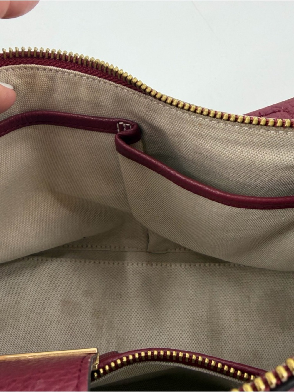 Radley London Sloane Street Medium Leather Shoulder Purse Cranberry Red - Picture 13 of 14